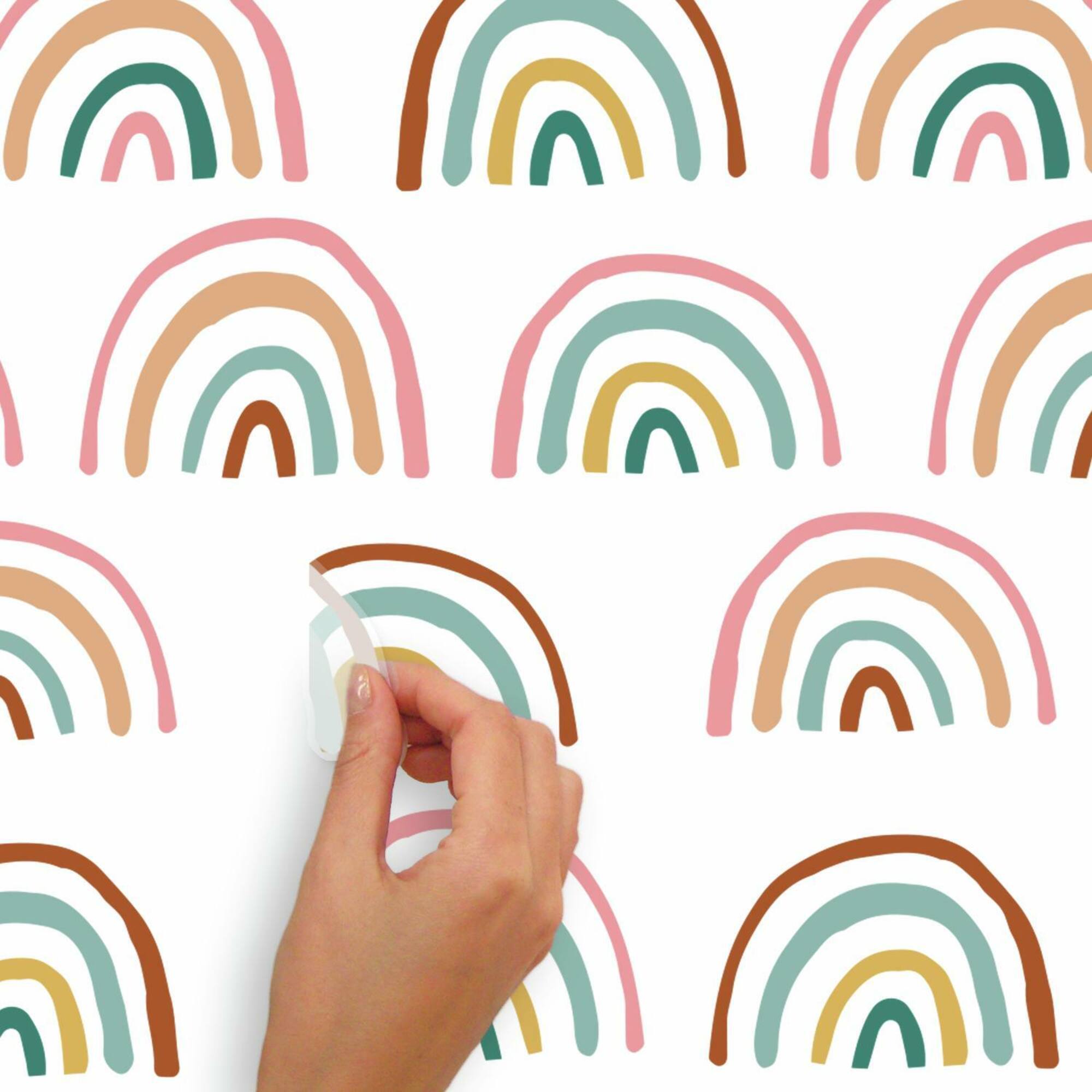 RoomMates Retro Rainbow Peel & Stick Wall Decals